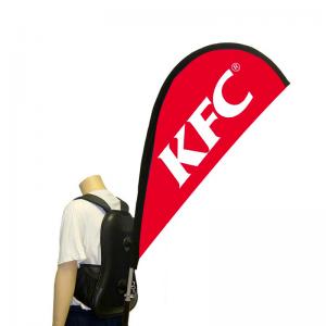 Backpack Feather Flag Advertising Display